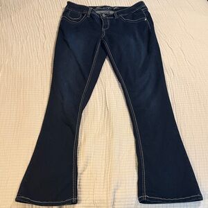 Seven7 Dark Blue Flare Jeans